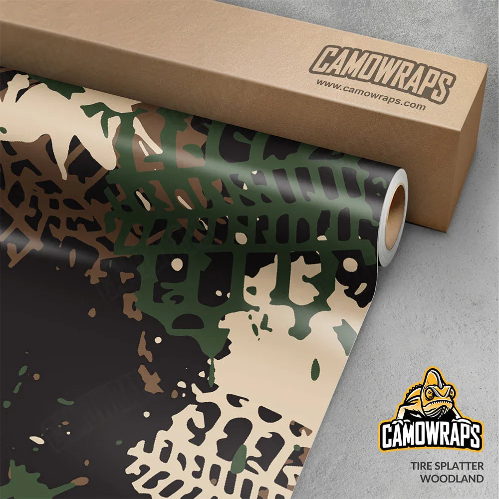 Tire Splatter Camo Vinyl Wraps - Camo Wraps