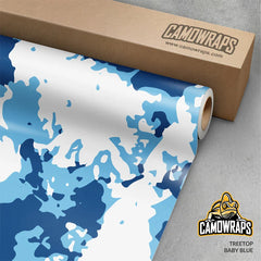 Treetop Baby Blue Gun Skin Vinyl Wrap