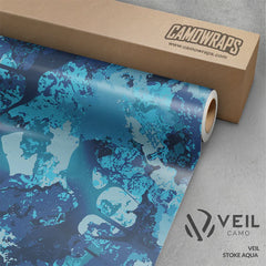 Veil Stoke Aqua Gun Skin Vinyl Wrap