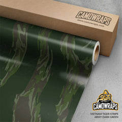 Vietnam Tiger Stripe Army Dark Green Gun Skin Vinyl Wrap