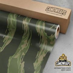 Vietnam Tiger Stripe Army Green Gun Skin Vinyl Wrap