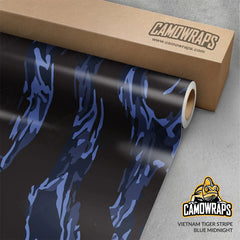 Vietnam Tiger Stripe Blue Midnight Gun Skin Vinyl Wrap