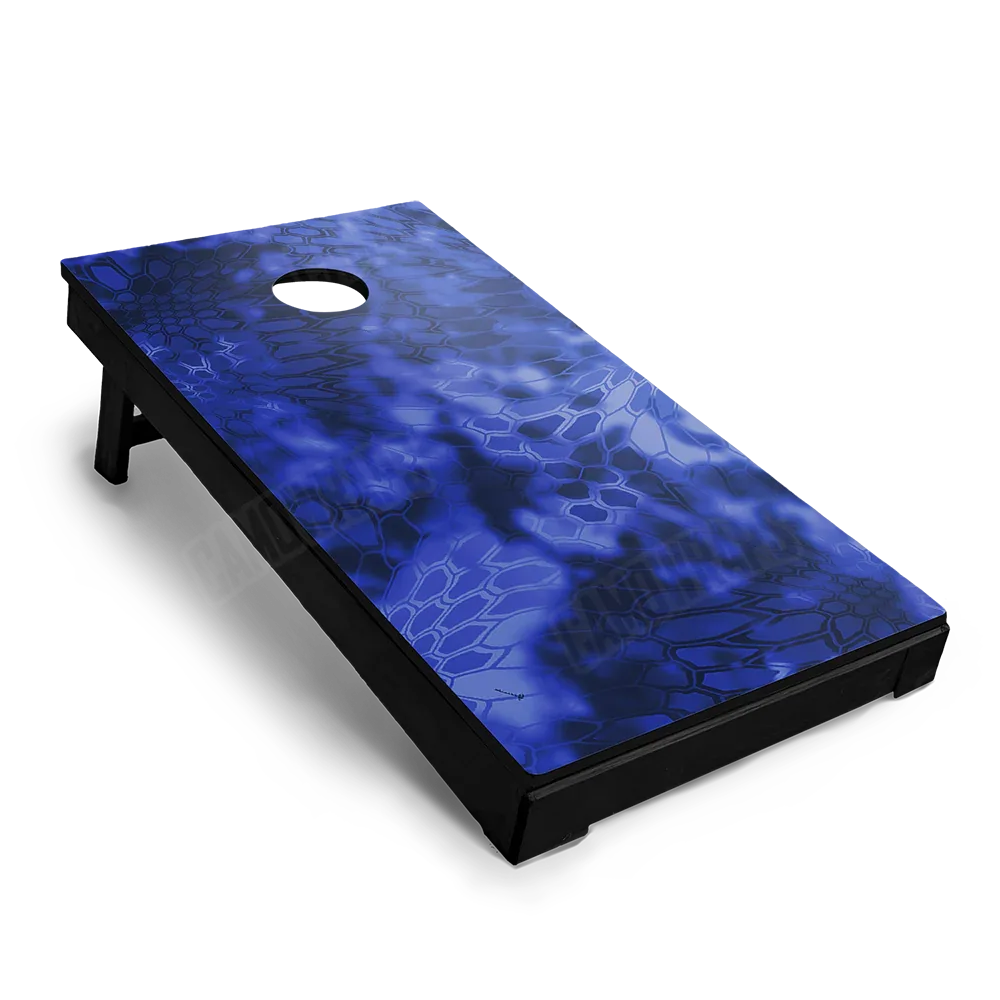 Kryptek Blue Cornhole Board Wraps