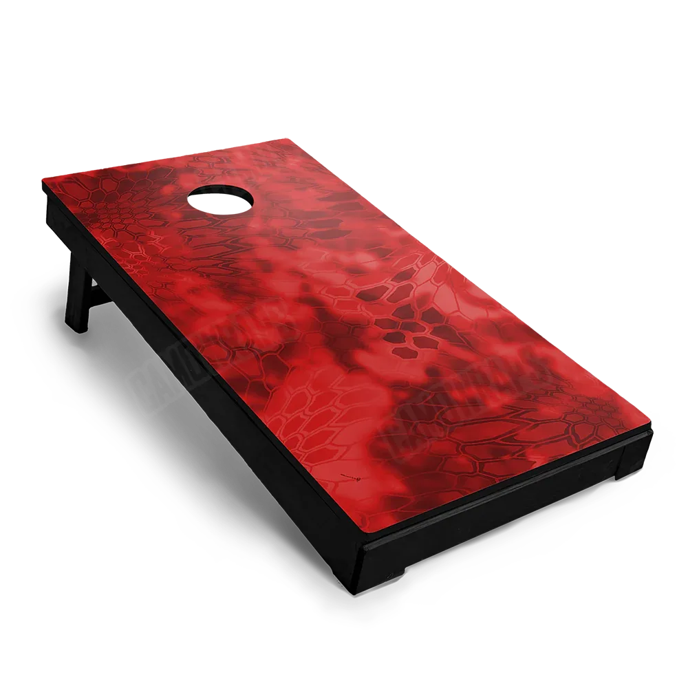 Kryptek Red Cornhole Board Wraps