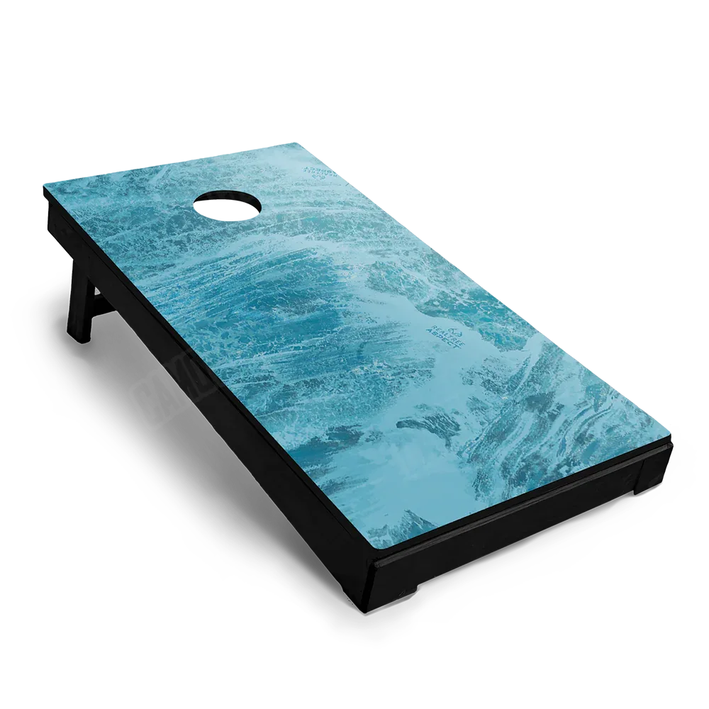Realtree Aspect Sea Blue Cornhole Board Wraps