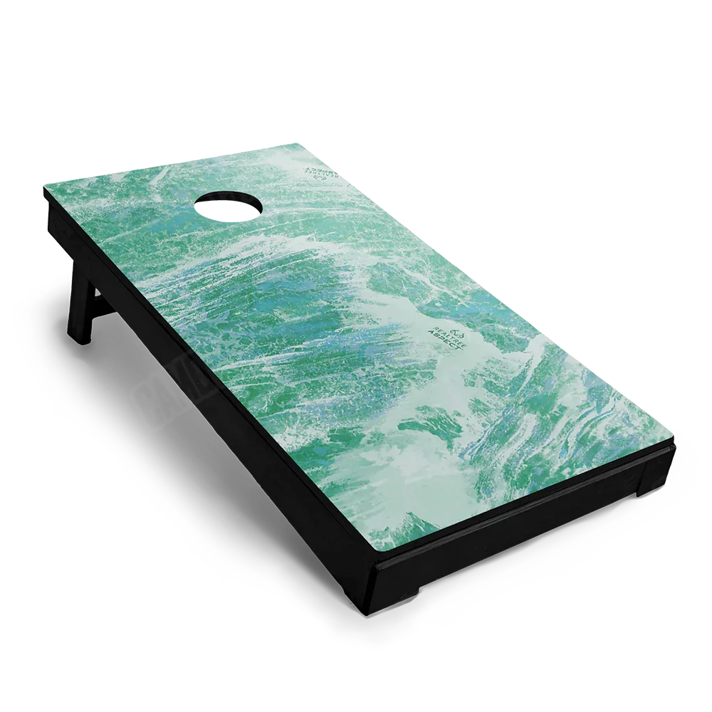 Realtree Aspect Teal Waters Cornhole Board Wraps