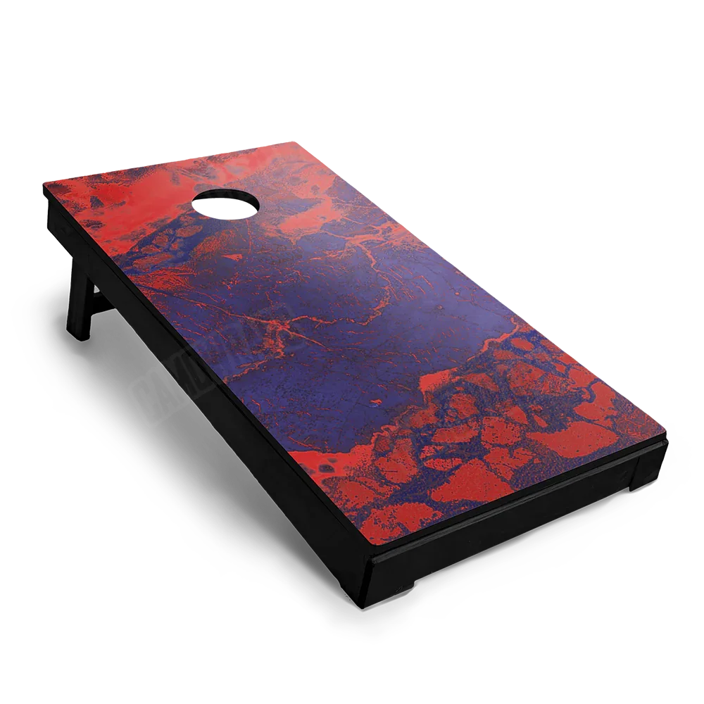 Realtree WAV3 Red Blue Cornhole Board Wraps
