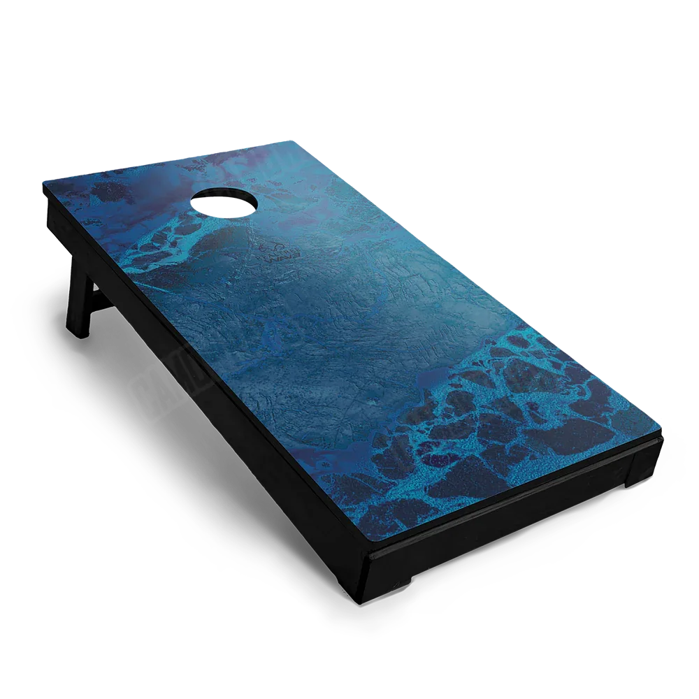 Realtree WAV3 Standard Blue Cornhole Board Wraps