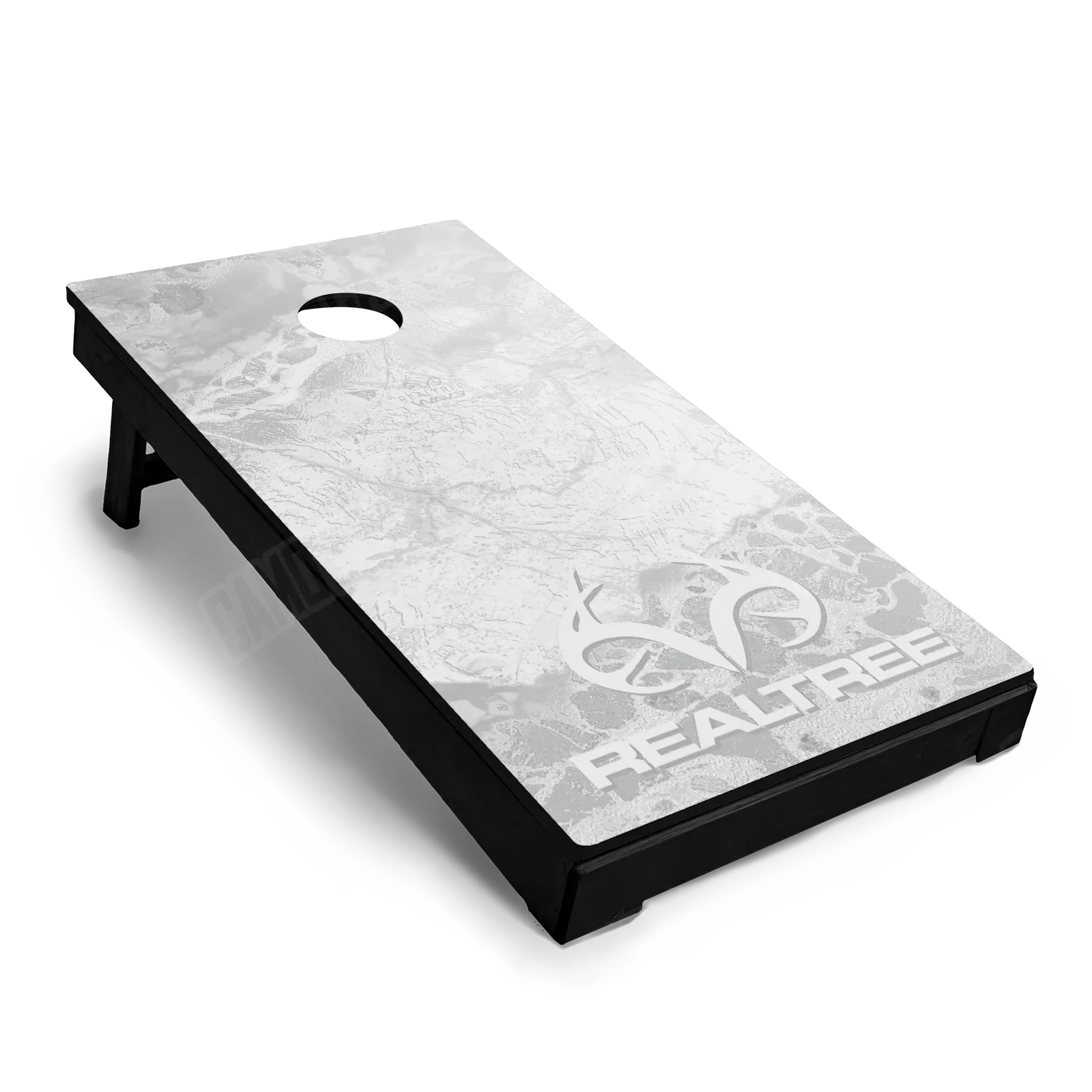Realtree WAV3 White Cornhole Board Wraps