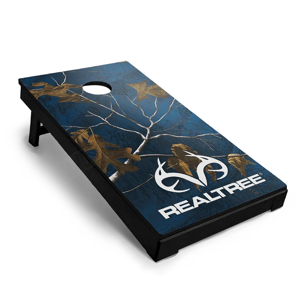 Realtree XTRA Colors Blue Cornhole Board Wraps