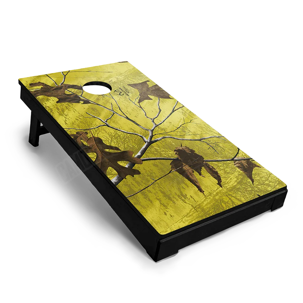 Realtree XTRA Colors Yellow Cornhole Board Wraps
