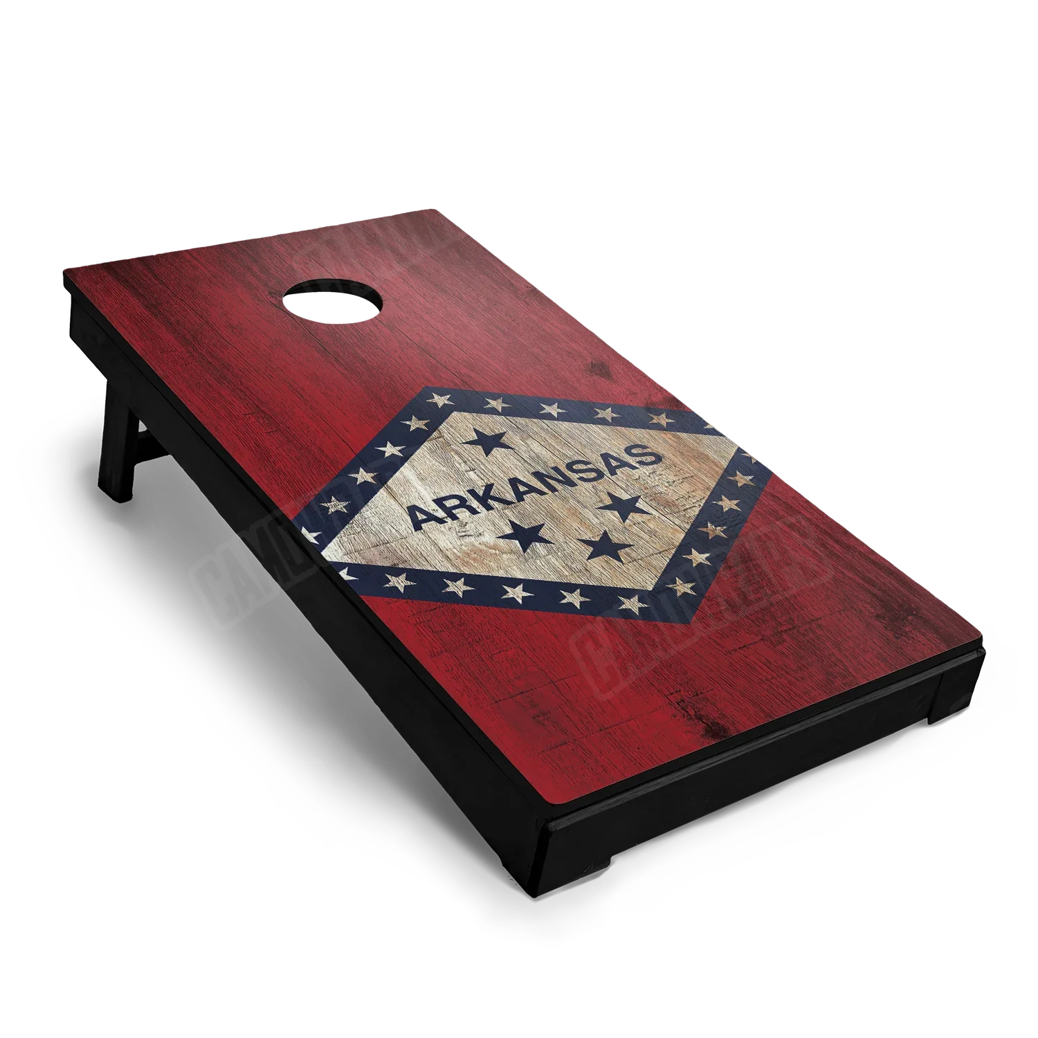 US States Arkansas Distressed Flag Cornhole Board Wraps