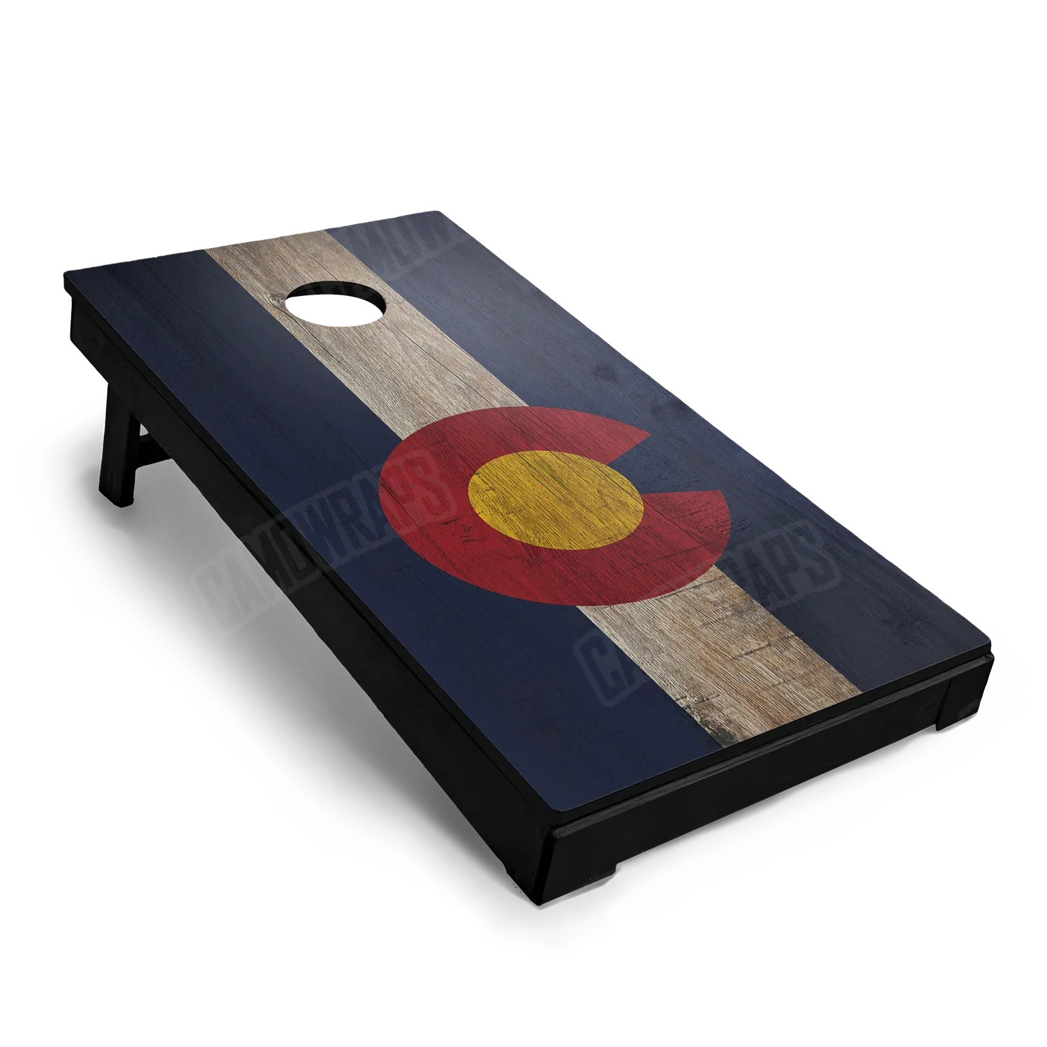 US States Colorado Distressed Flag Cornhole Board Wraps