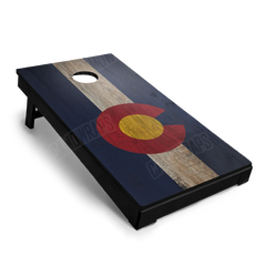 US States Colorado Distressed Flag Cornhole Board Wraps