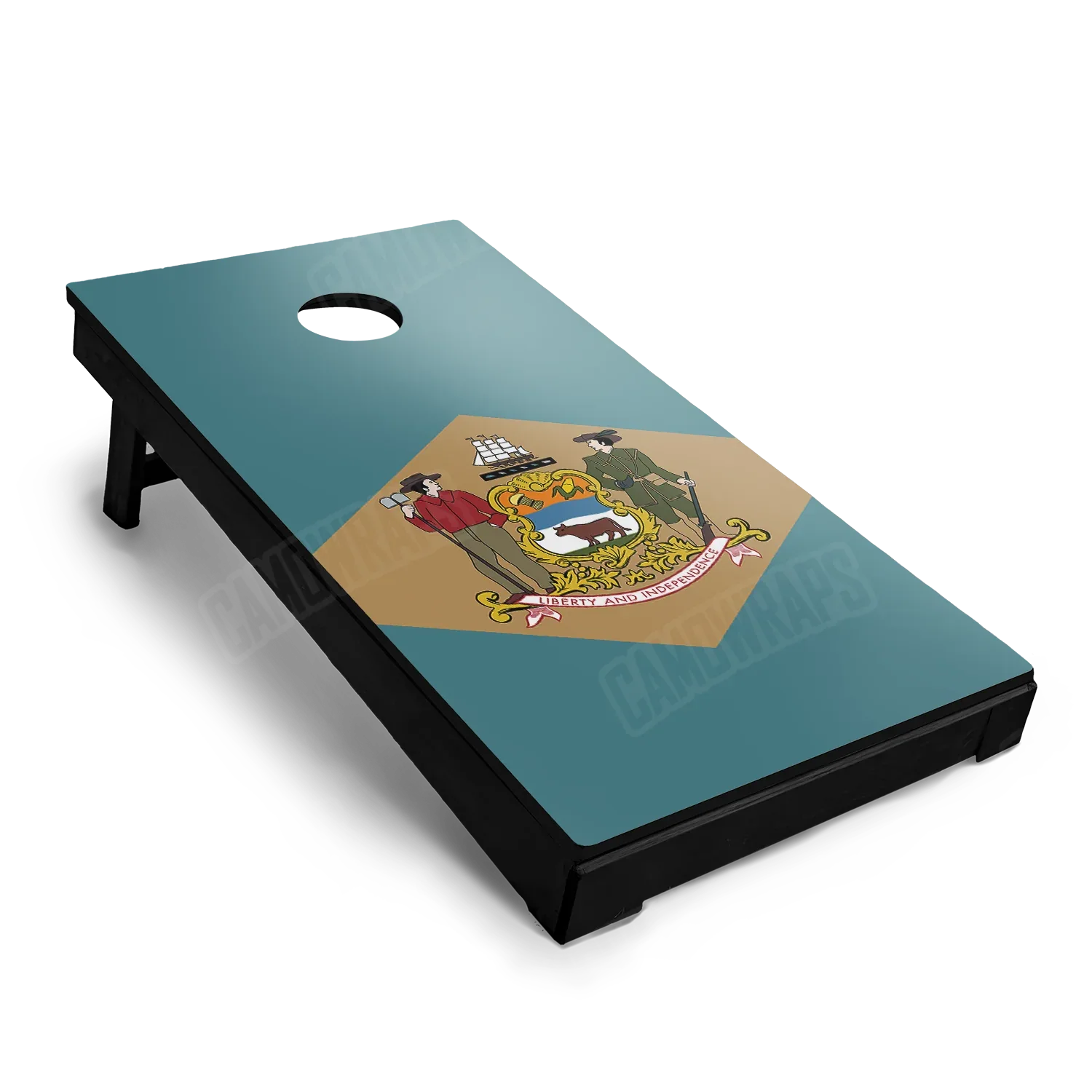 US States Delaware Flag Cornhole Board Wraps