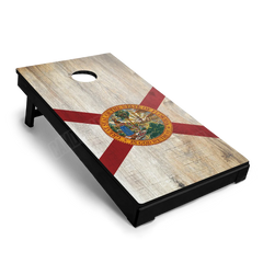 US States Florida Distressed Flag Cornhole Board Wraps