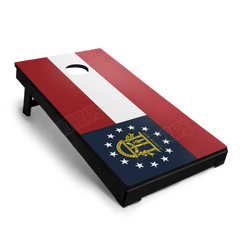 US States Georgia Flag Cornhole Board Wraps