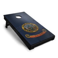 US States Idaho Distressed Flag Cornhole Board Wraps