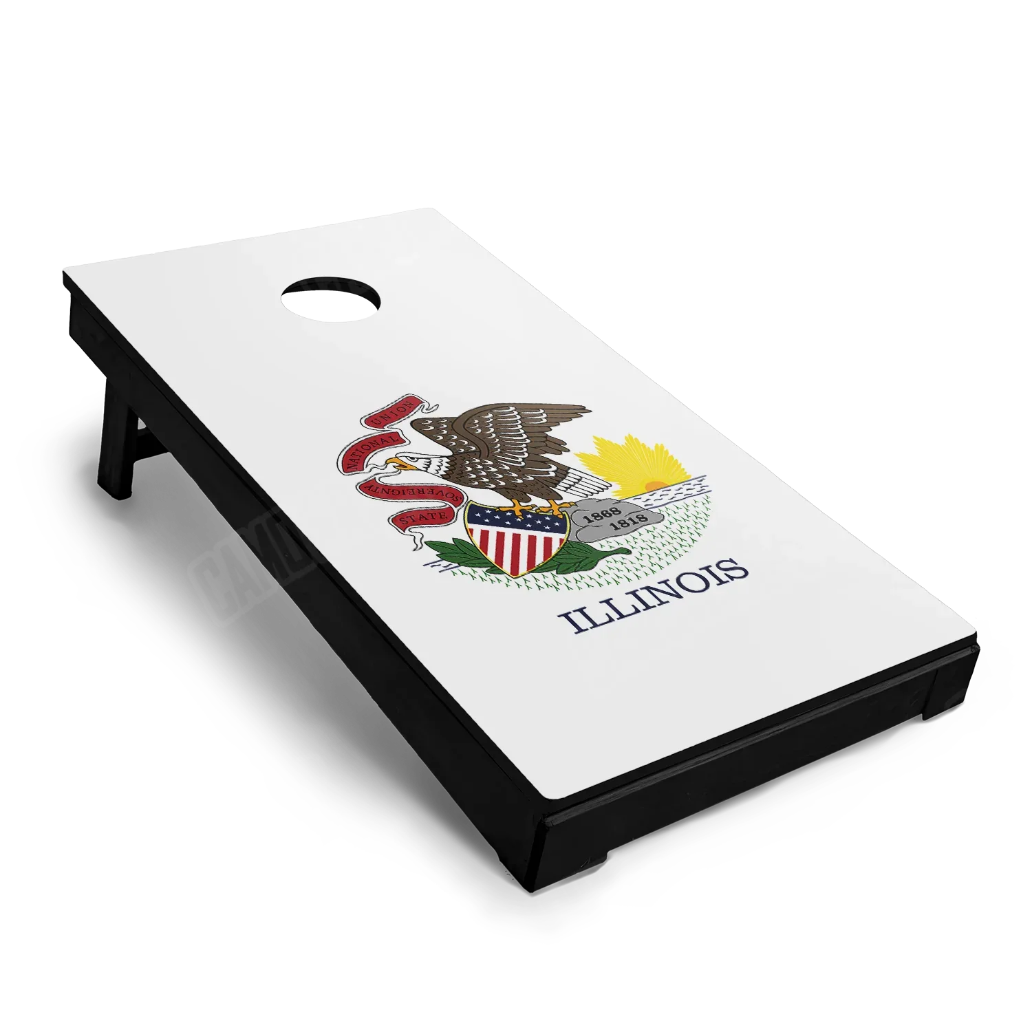 US States Illinois Flag Cornhole Board Wraps