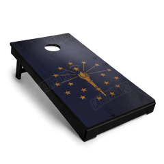 US States Indiana Distressed Flag Cornhole Board Wraps