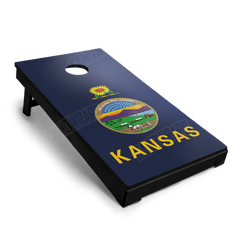 US States Kansas Flag Cornhole Board Wraps
