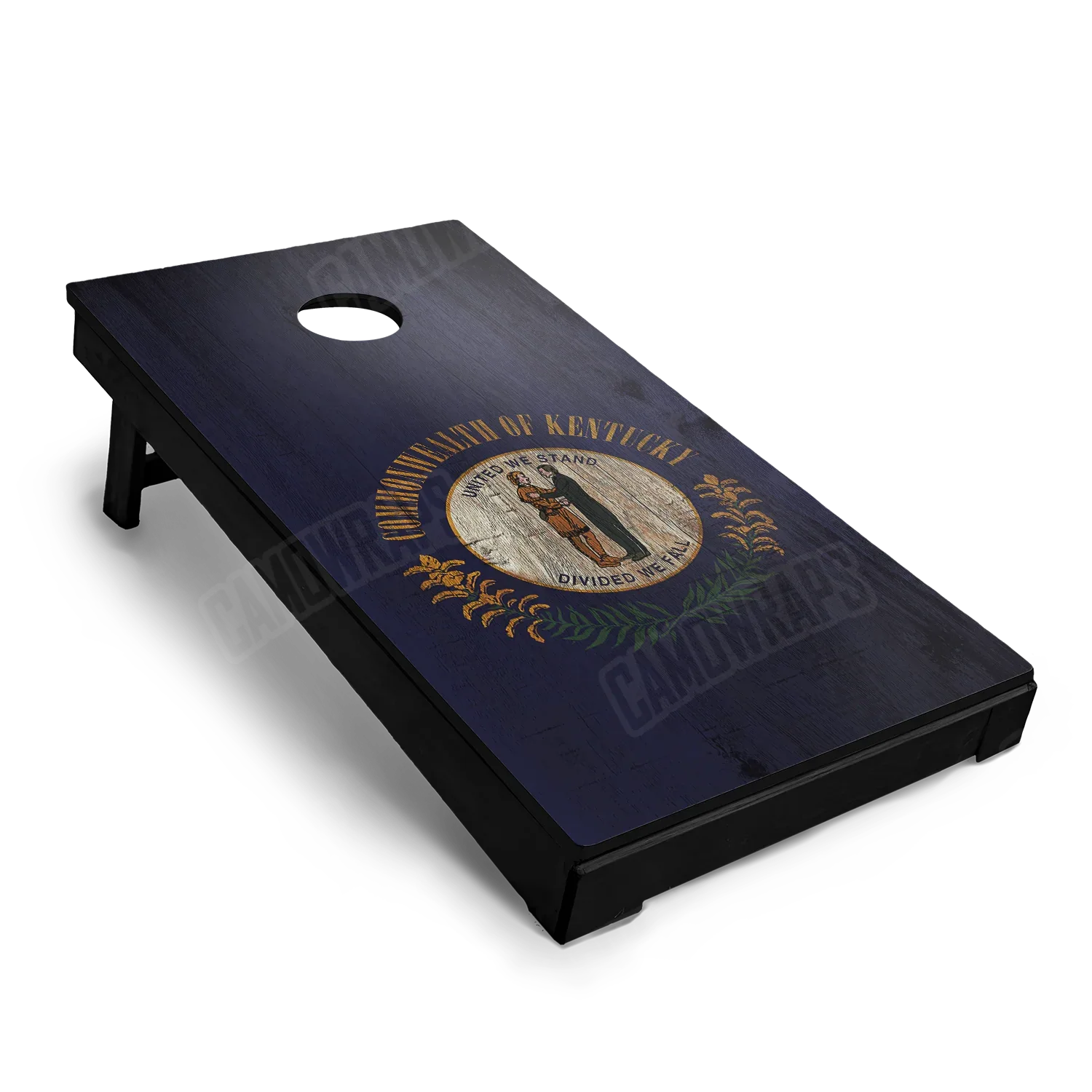 US States Kentucky Distressed Flag Cornhole Board Wraps