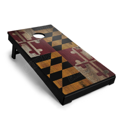 US States Maryland Distressed Flag Cornhole Board Wraps