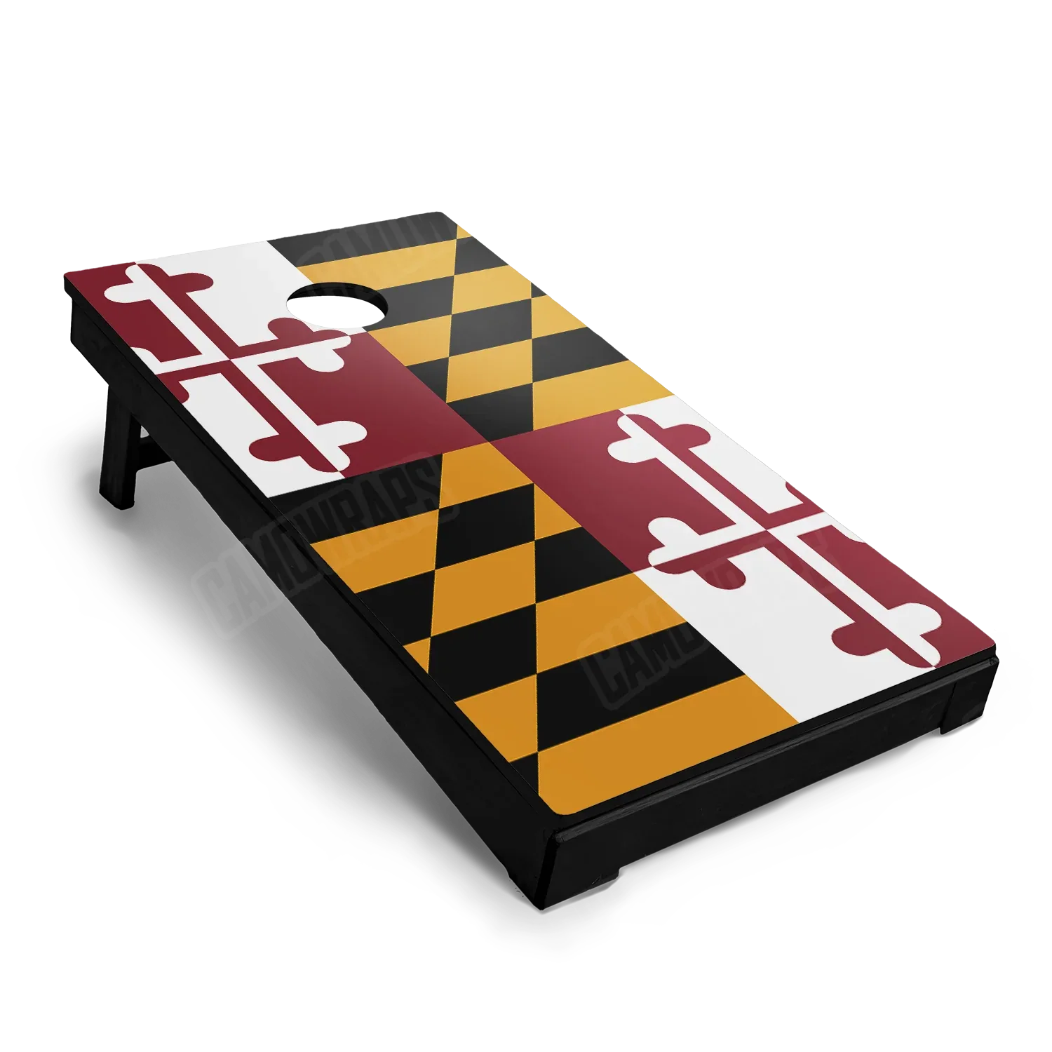 US States Maryland Flag Cornhole Board Wraps
