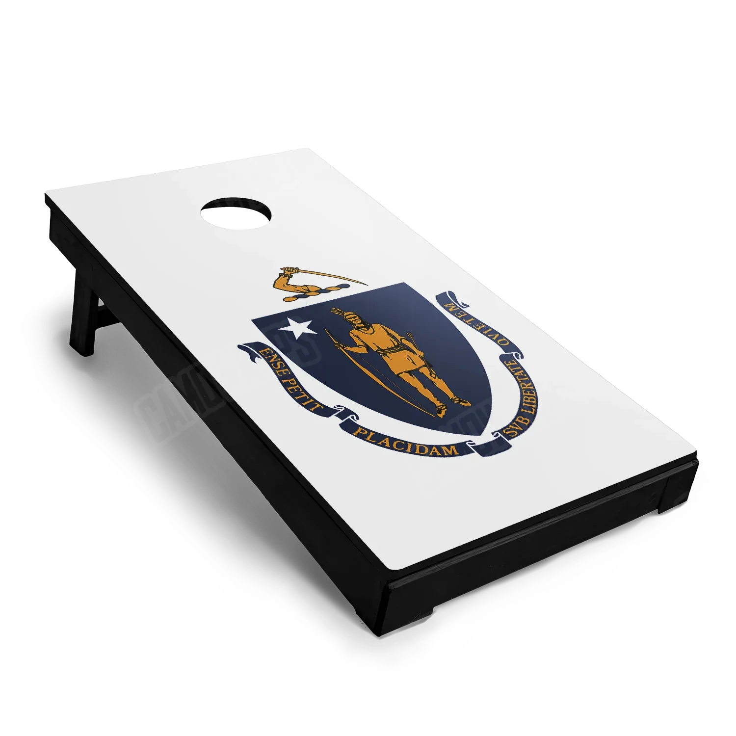 US States Massachusetts Flag Cornhole Board Wraps