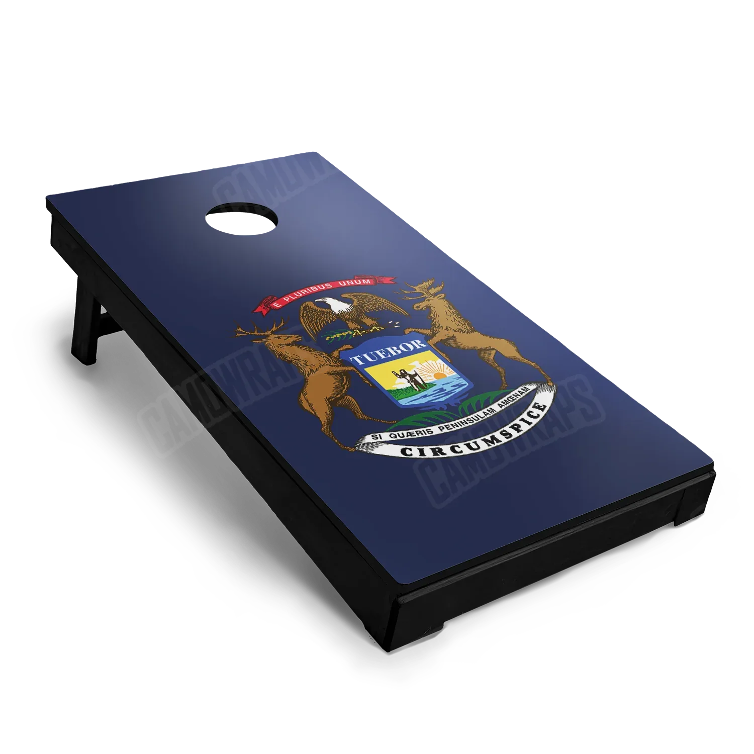 US States Michigan Flag Cornhole Board Wraps