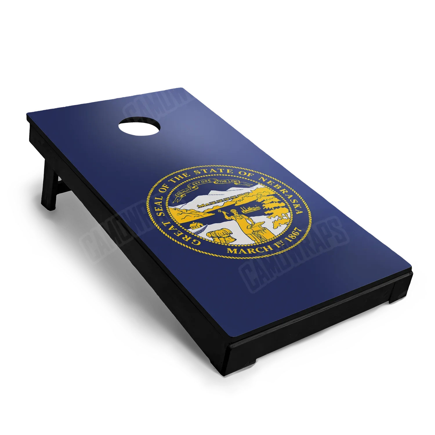 US States Nebraska Flag Cornhole Board Wraps