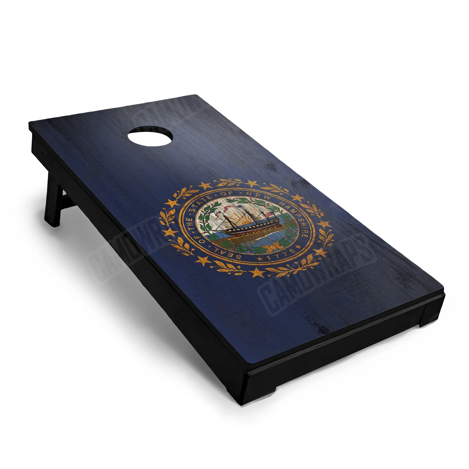 US States New Hampshire Distressed Flag Cornhole Board Wraps