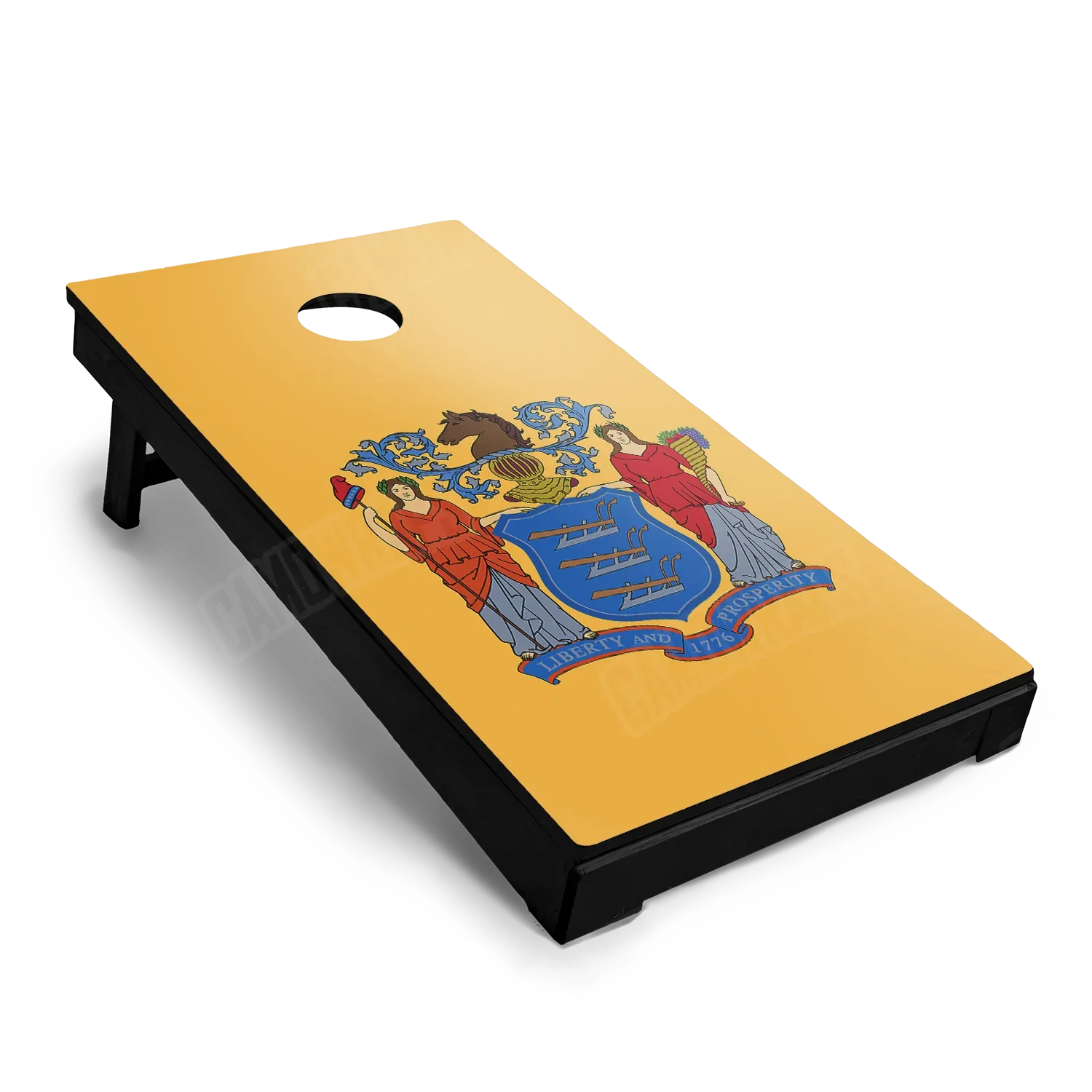 US States New Jersey Flag Cornhole Board Wraps