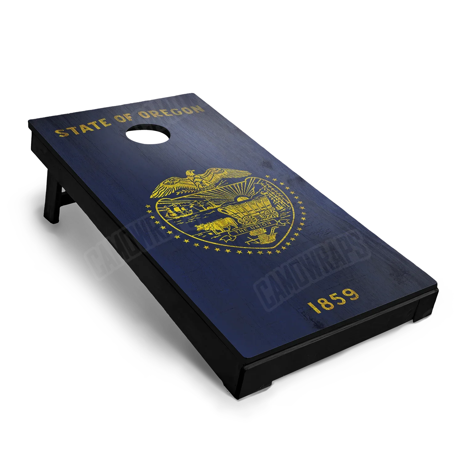 US States Oregon Distressed Flag Cornhole Board Wraps