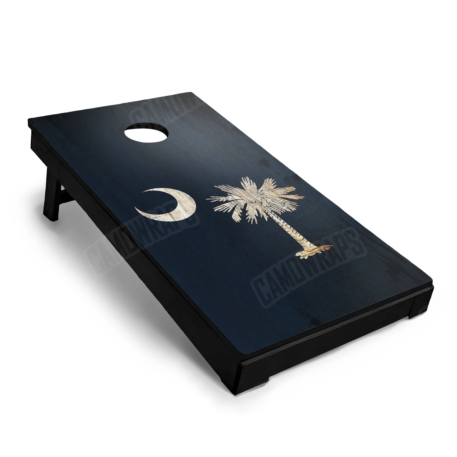 US States South Carolina Distressed Flag Cornhole Board Wraps