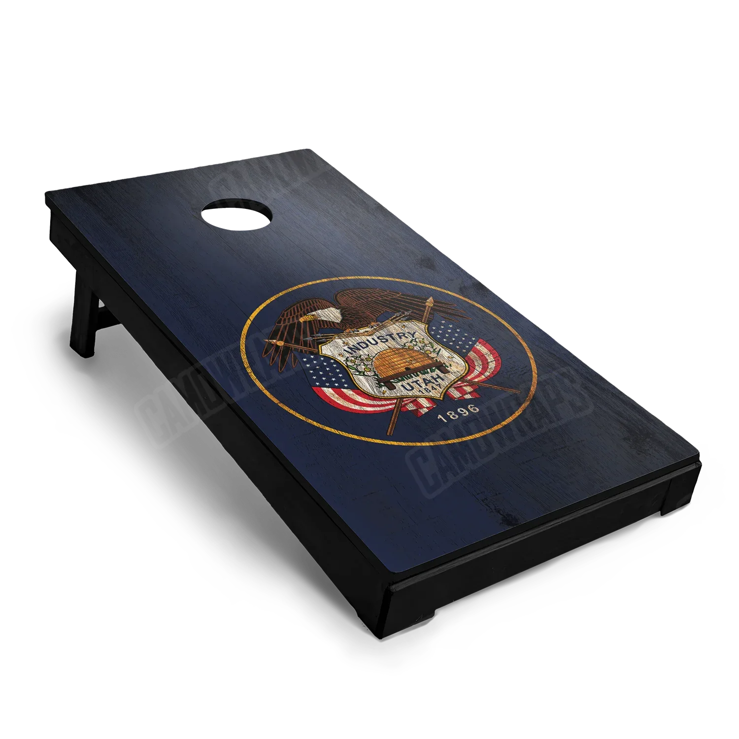 US States Utah Distressed Flag Cornhole Board Wraps