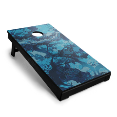 Veil Stoke Aqua Cornhole Board Wraps