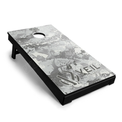 Veil Stoke Whiteout Cornhole Board Wraps