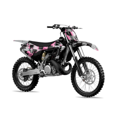 Broken Plaid Pink Tiger Dirt Bike Wraps