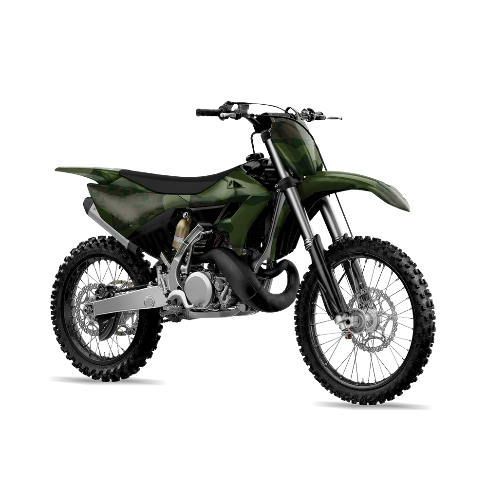 Compound Army Dark Green Dirt Bike Wraps