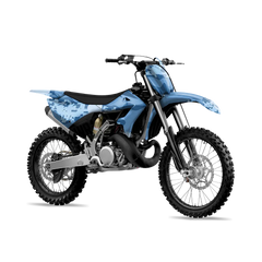 Compound Cool Blue Dirt Bike Wraps