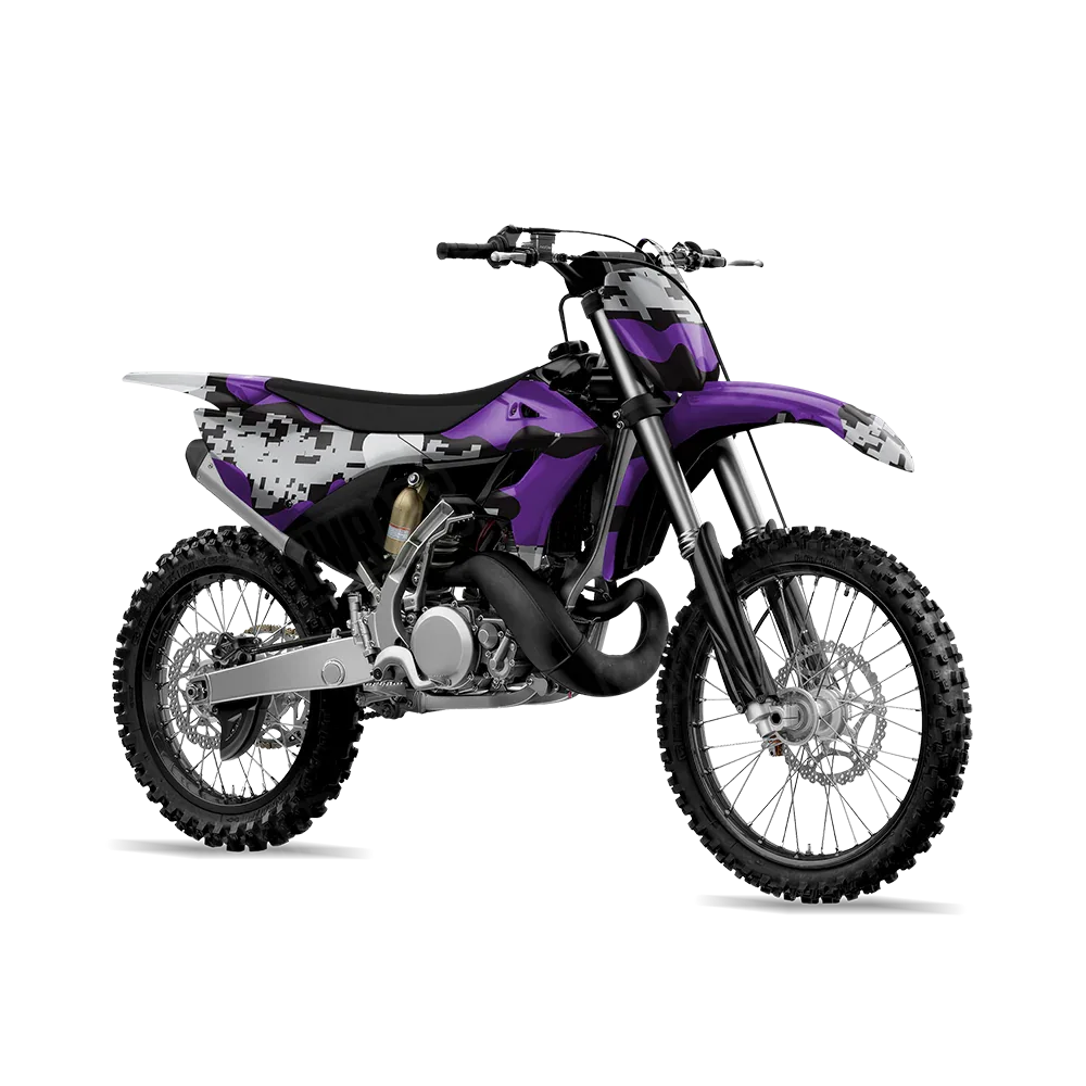 Compound Purple Tiger Dirt Bike Wraps