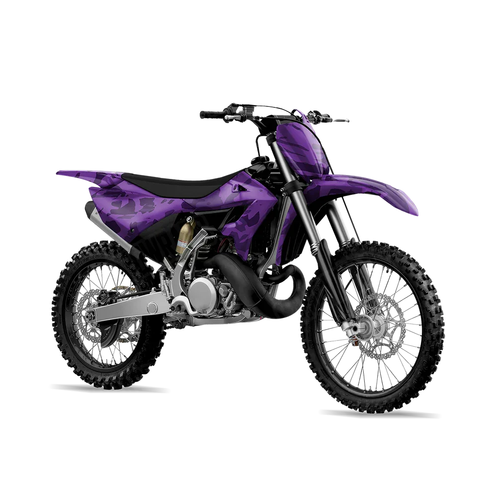Crystal Elite Purple Dirt Bike Wraps
