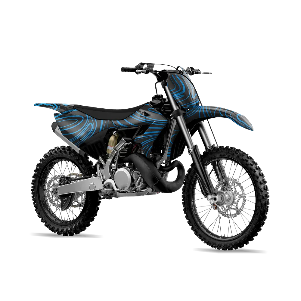 Damascus Blue Dirt Bike Wraps