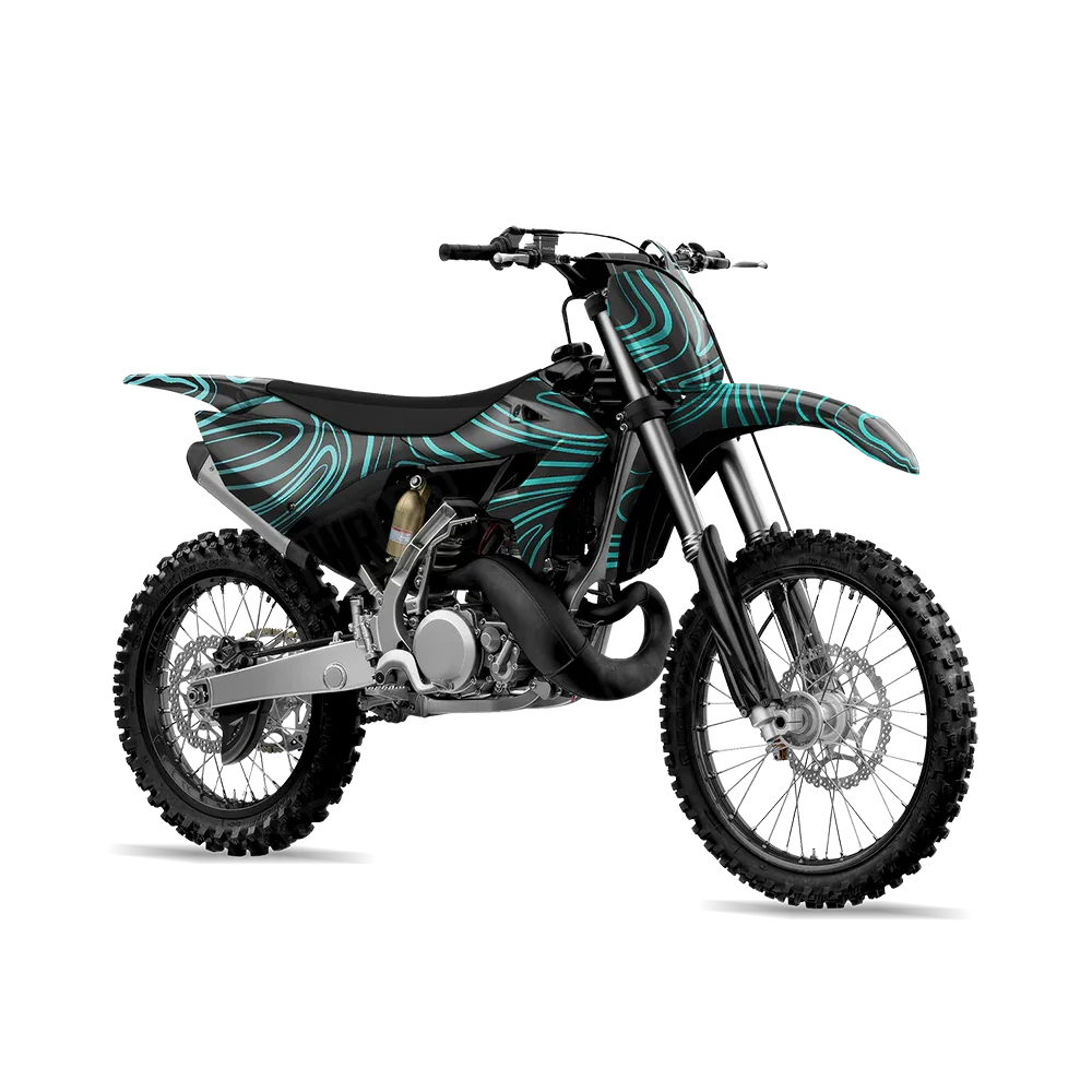 Damascus Tiffany Blue Dirt Bike Wraps