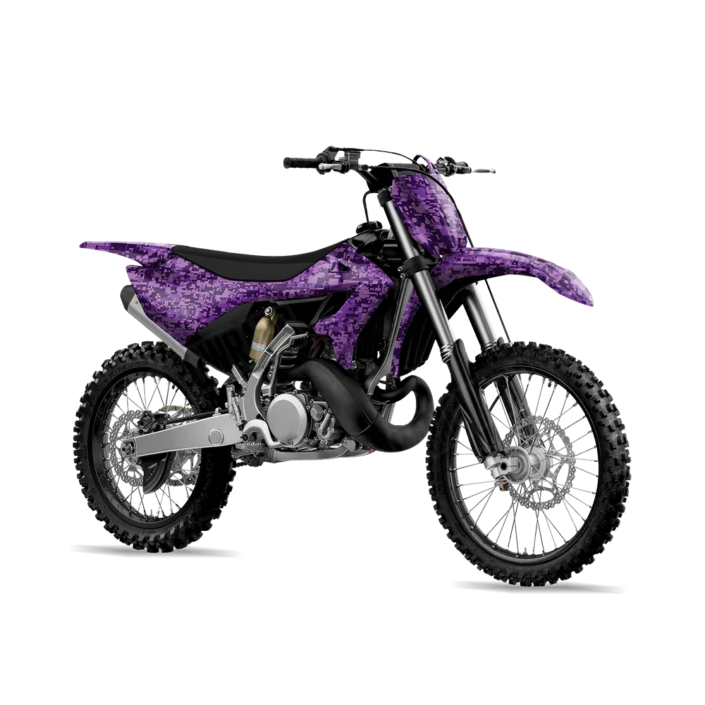 Digital Elite Purple Dirt Bike Wraps
