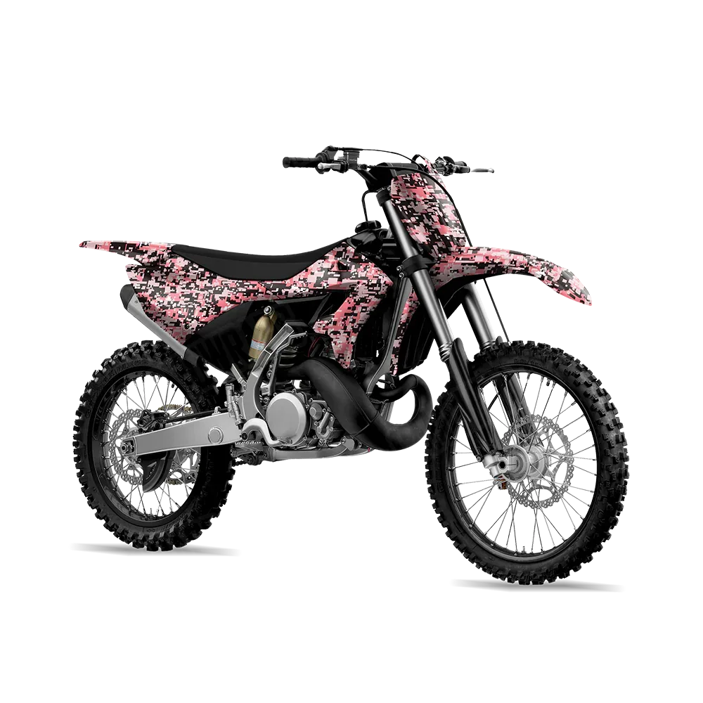 Digital Pink Dirt Bike Wraps