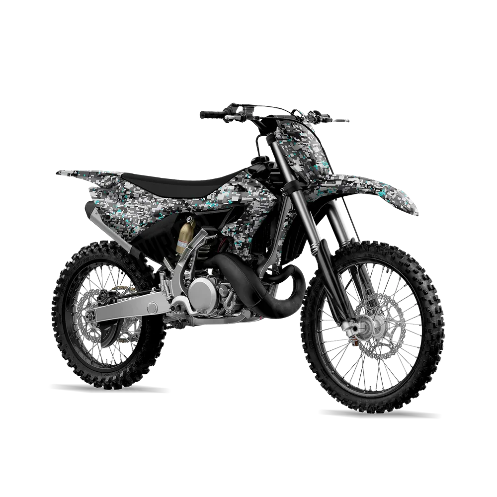 Digital Urban Tiffany Blue Dirt Bike Wraps
