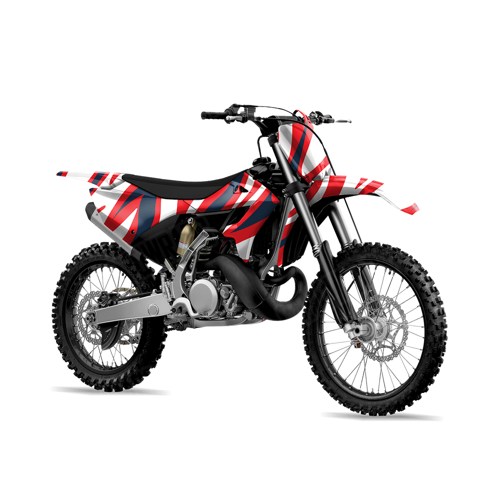 Fun Stripe America Dirt Bike Wraps