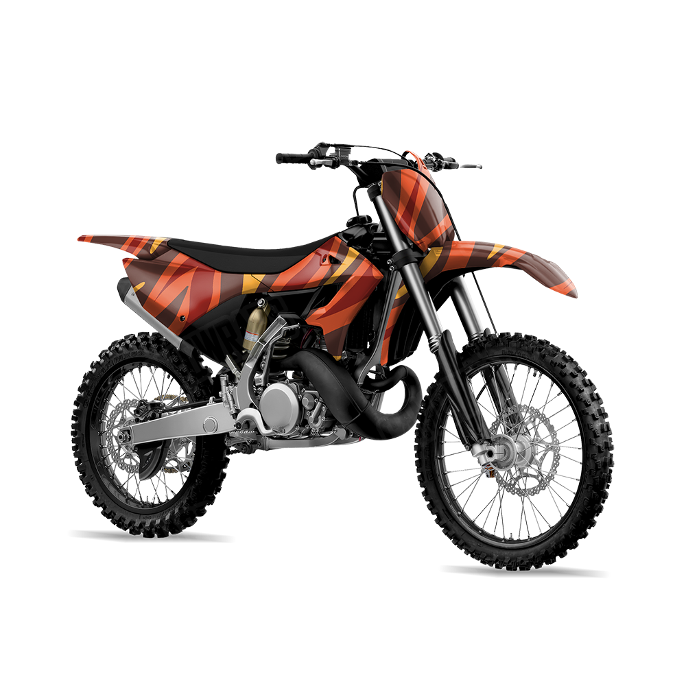 Fun Stripe Autumn Dirt Bike Wraps